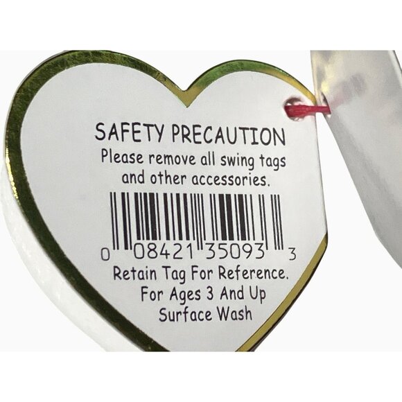 Ty Halloweenie Beanies Scarem Black & Purple Glitter Bat Plush Toy - Picture 5 of 8